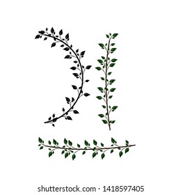 Floral wreath with leaves for wedding and holiday. Decorative elements for design.