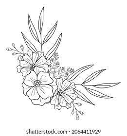 Floral Wreath Plant Arrangement Decorative Ornament Save the Date Invitation