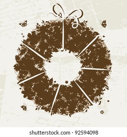 Floral wreath for your design