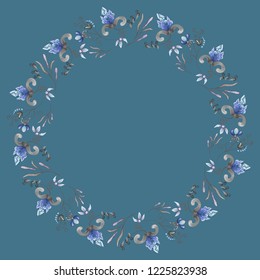 Floral wreaths with flowers