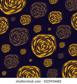 Floral yellow roses