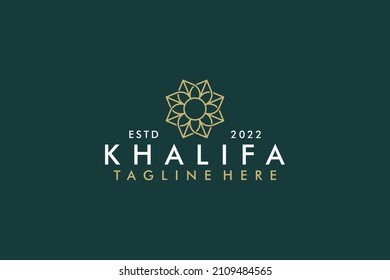 Floral zen flower feminine logo vector