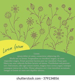 floral zen tangle card