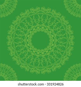 Floral zentangl ornament on a colorful background for your project