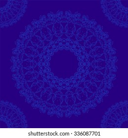 Floral zentangle ornament on a colorful background for your project