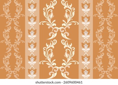 Floral,flowers, seamless, traditional ethnic, thai pattern, fabric pattern for textiles, rugs, wallpaper, clothing, sarong, batik, wrapping, embroidery, print, background, cover, illustration,