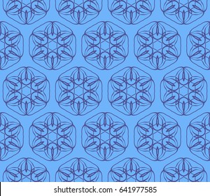 floralgeometric seamless pattern background. Luxury texture for wallpaper, invitation. vector illustration.