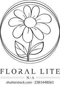 floral-lite-logo design in vector file 