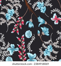 floral,ornament,abstract pattern suitable for textile and printing needs