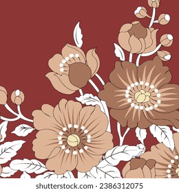 floral,ornament,abstract pattern suitable for textile and printing needs