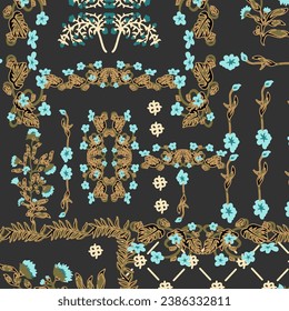 floral,ornament,abstract pattern suitable for textile and printing needs