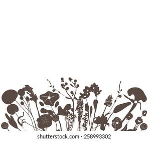 florals black background