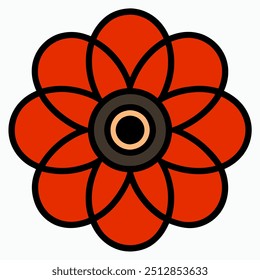 Vetor de design de ilustração de flores e botânicas 