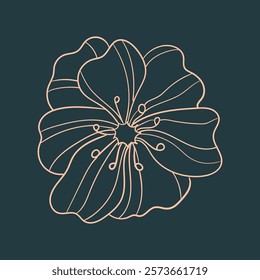 Florals and botanicals trendy creative fascinating abstract vector illustration colorful design.eps