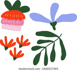 florals element design for templates.