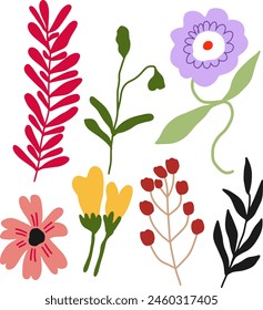 florals element design for templates.