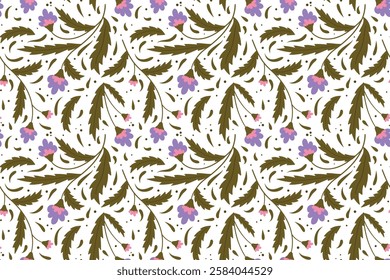 florals pattern. hand drawn florals vector background.