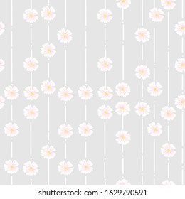 florals seamless pattern consisting of floral,leaves, circle ,line for making fabric patterns, backgrounds, wallpapers,textiles,bag,garment,fashion design.