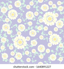 florals seamless pattern consisting of floral,leaves, circle,line for making fabric patterns, backgrounds, wallpapers,textiles,bag,garment,fashion design.