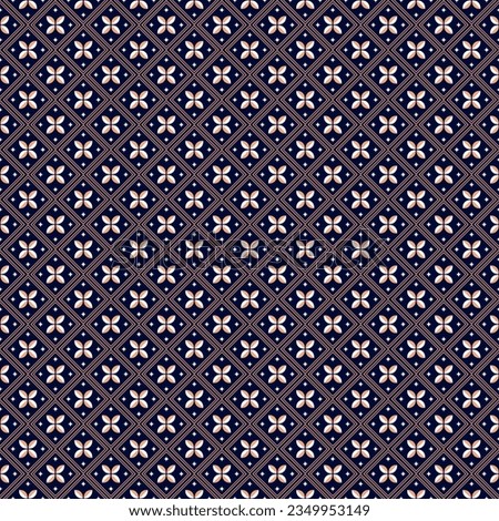 Florals seamless pattern in tribal, folk embroidery, and Mexican style. Aztec geometric art ornament print.Design for carpet, wallpaper, clothing, wrapping, fabric, cover, textile