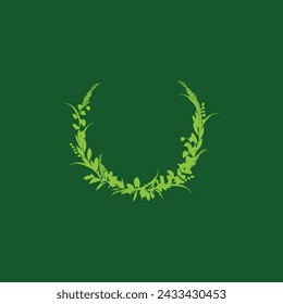 Florals wrath icon. Suitable for christmas logo