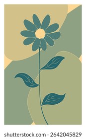 Floral-themed background vector set featuring calming pastel colors, complemented by silhouettes of flowers and abstract shape. Perfect for posters, prints, covers, wallpapers, or home decor.