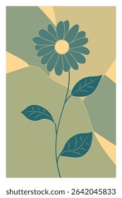 Floral-themed background vector set featuring calming pastel colors, complemented by silhouettes of flowers and abstract shape. Perfect for posters, prints, covers, wallpapers, or home decor.