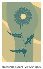 Floral-themed background vector set featuring calming pastel colors, complemented by silhouettes of flowers and abstract shape. Perfect for posters, prints, covers, wallpapers, or home decor.