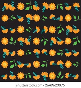 Padrão Florar. Projeto de fundo floral abstrato com elementos botânicos artísticos