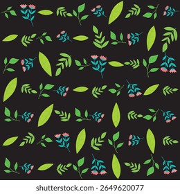 Padrão Florar. Projeto de fundo floral abstrato com elementos botânicos artísticos
