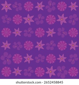 Florar Pattern. Abstract Floral Background Design with Artistic Botanical Elements