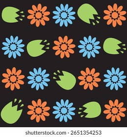 Florar Vektor. Abstract Floral Background Design with Artistic Botanical Elements