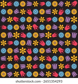 Florar Vektor. Projeto de fundo floral abstrato com elementos botânicos artísticos
