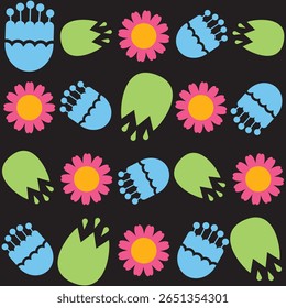 Florar Vektor. Projeto de fundo floral abstrato com elementos botânicos artísticos