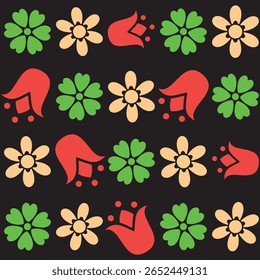 Florar Vektor. Abstract Floral Background Design with Artistic Botanical Elements