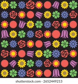 Florar Vektor. Abstract Floral Background Design with Artistic Botanical Elements