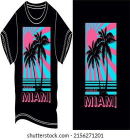 FLOREDA MIAMI TREE T-SHIRT DESIGN