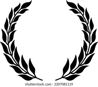 Florel Wreath Element Vector Ilustration