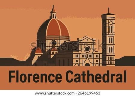 The Florence Cathedral, with its iconic dome, rises above the city, offering breathtaking views of Florence’s historic skyline. 