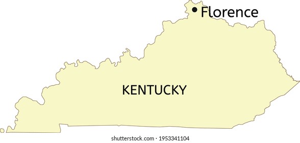 60 Florence Kentucky Images Stock Photos Vectors Shutterstock   Florence City Location On Kentucky 260nw 1953341104 