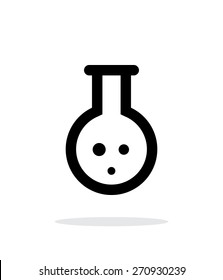 Florence flask with gas simple icon on white background. Vector illustration.