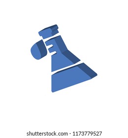 Florence flask isometric left top view 3D icon