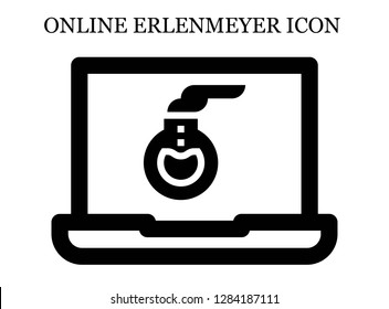 Florence flask search icon. Editable Florence flask search icon for web or mobile.