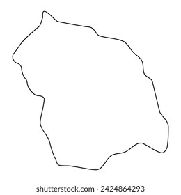 Flores Department map, administrative division of Uruguay. Vector illustration.