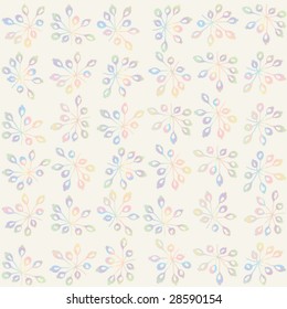 Florid flowery vector background