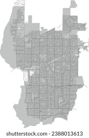 Florida Cape Coral city map with street centerlines