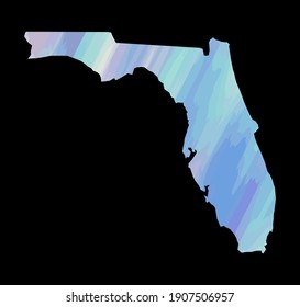 Florida bunter Vektorgrafik Silhouette