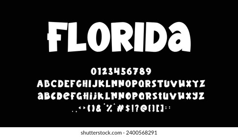 Florida comic display font Best Alphabet Alphabet Brush Script Logotype Font lettering handwritten