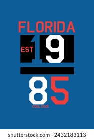 florida cool dude,t-shirt design fashion 