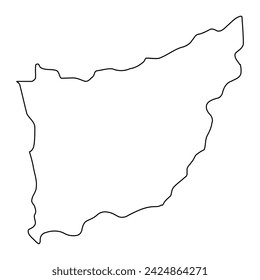 Florida Department map, administrative division of Uruguay. Vector illustration.